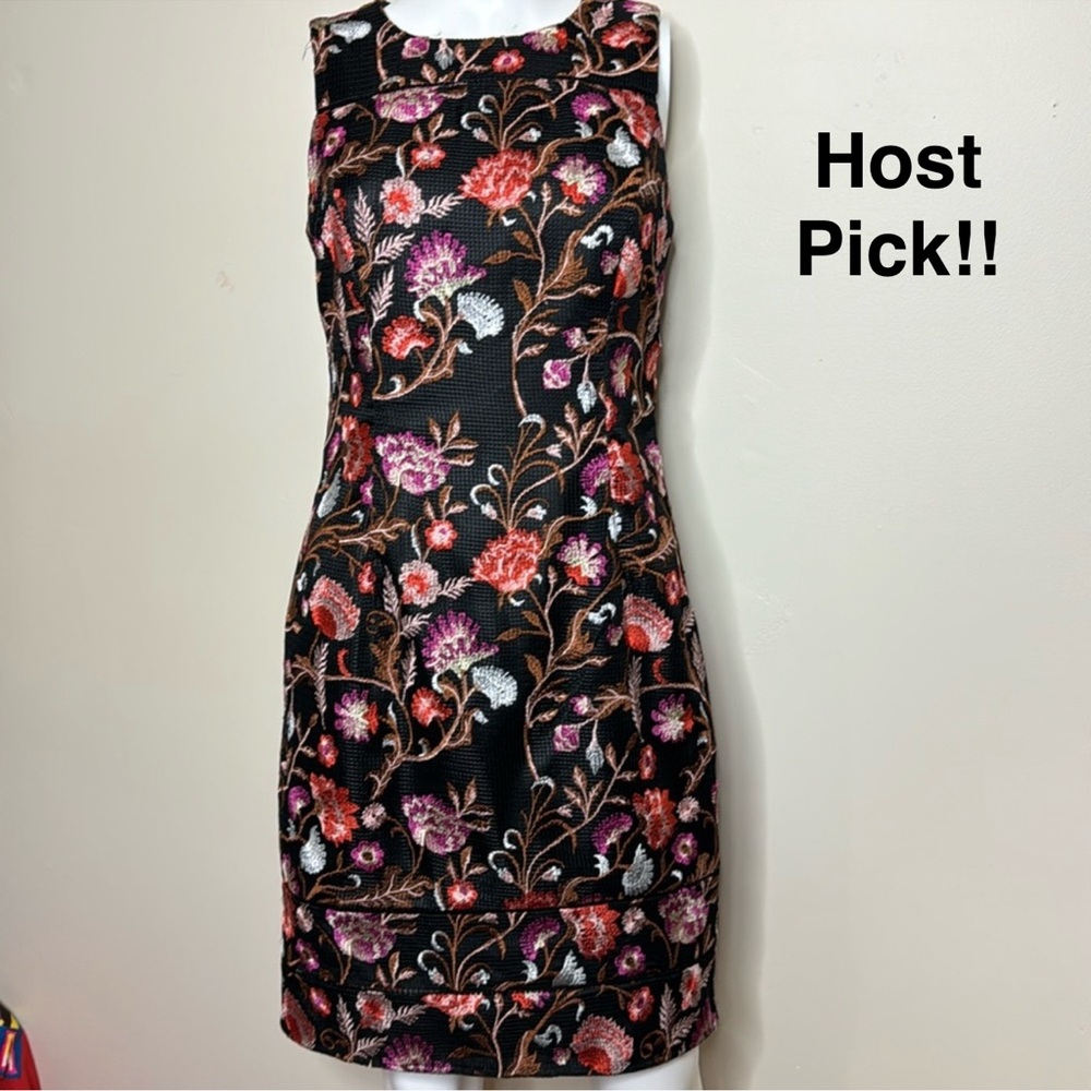 White House black market floral dress sz 2